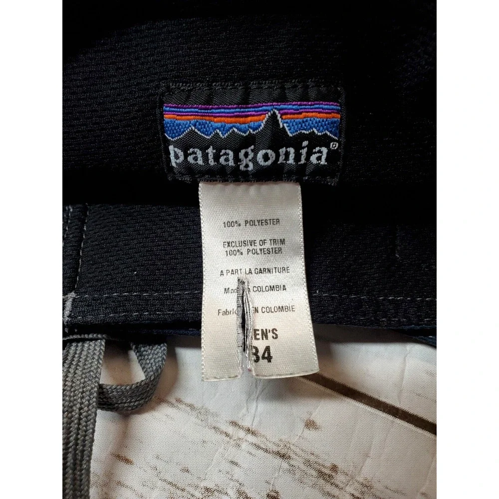 Patagonia Swim Trunks Mens‎ 34 Blue Board Shorts Pocket Surfing Swimwear